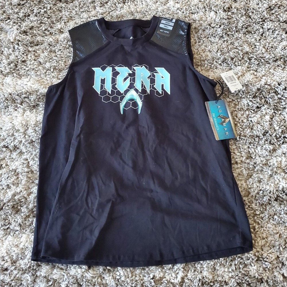 Ladies Muscle Shirts Sleeveless Aquaman Mera DC Comics Movie Justice League Sz S